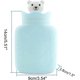 thumbnail image 2 of Mini Hot Water Bottle with Cover, Sturdy Hot Water Bottle Thick and Luxurious Cover Removable and Washable Fast Pain Relief and Comfort(Blue), 2 of 5