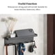 thumbnail image 5 of Bewildely Ganchos de pared Estante organizador de acero inoxidable autoadhesivo multifuncional montado en la pared Accesorios para colgar ropa de doble Accesorios de baño Negro Bewildely HA066128-02, 5 of 6