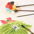 thumbnail image 4 of Chinese Painting Brush Beginner Calligraphy Drawing Bamboo Pen Curtain Felt Rice Paper Set Landscape Drawing Writing Art Supply, 4 of 5