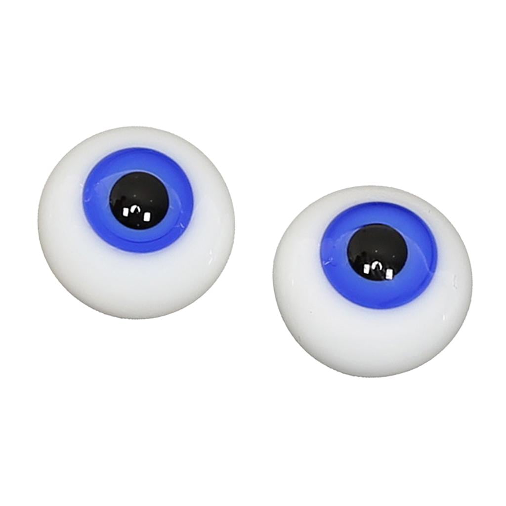Generic 2x 6mm Doll Eyeballs Round Glass Eyes For DIY Doll Making Crafts @  Best Price Online