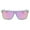 Green (Pink Mirror), variant on Polarized Mirror Lens Sunglasses Square Matted Frost Blue Frame Unisex UV400