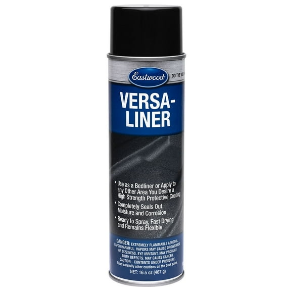 Eastwood Versa-Liner Spray On Aerosol Truck Bed Liner, Black Texture, 16.5oz