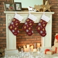 thumbnail image 7 of Ryvnso Christmas Stockings Gingerbread Snowflake 17.7" Large Stocking Decoration 2 Pack, 7 of 7