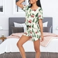 thumbnail image 7 of joogoo Women's Pajama Set Christmas Tree Trucks Short Sleepwear Loungewear with Pockets M, 7 of 7