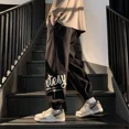 thumbnail image 4 of Pantalones Harem Pantalones Deportivos Masculinos Otoño e Invierno Pantalones Deportivos Lisos Hip-hop Para Hombre Ropa Cómoda Ancha Holgada Tendencia 2024 Y2k, 4 of 5