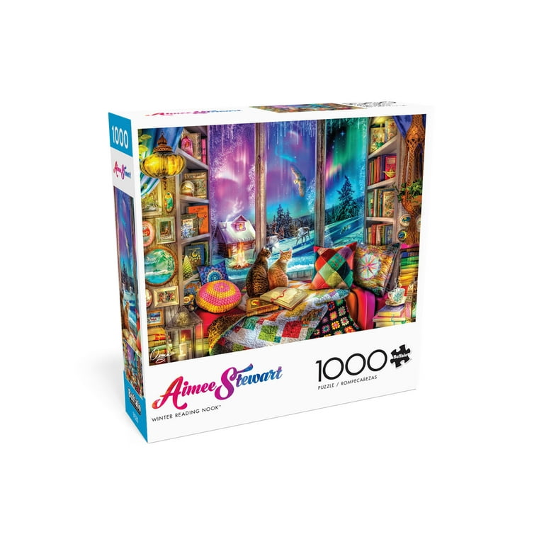 Buffalo Games 1000-Piece Winter Reading Nook Jigsaw Puzzle with