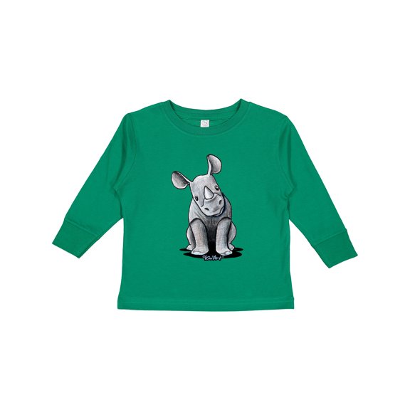 Inktastic Curious Rhinos Boys or Girls Long Sleeve Toddler T-Shirt