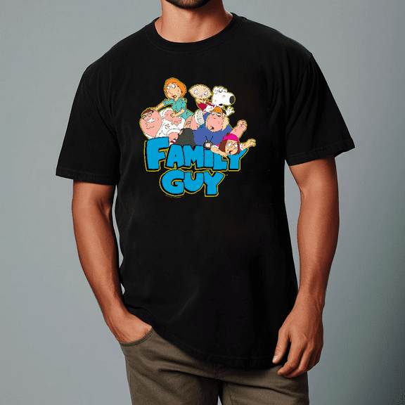 Family Guy Family Fight Peter Griffin Funny Cartoon Scene Unisex T-shirt, for men & women, up to size 5XL