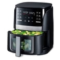 thumbnail image 6 of 6qt Digital Window Air Fryer with 12 Presets & Guided Cooking: Stainless Steel,, 6 of 8