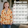 thumbnail image 2 of Xoenoiee Butterfly Flower Print Girls's Long Sleeve Half Zip Up Sweatshirt Drop Shoulder Loose Fit Casual Pullover Tops Fall Clothes Sportswear, 9-10 Years, 2 of 7