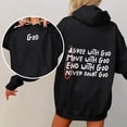 thumbnail image 4 of WENWU Hoodies for Women Long Sleeve Womens Pullover Sweatshirt Soft Hoodie Black Hoodie Womens Winter Tops Casual Wear, 4 of 7