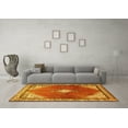thumbnail image 3 of Ahgly Company Indoor Rectangle Medallion Yellow Traditional Area Rugs, 2' x 5', 3 of 4