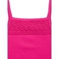 thumbnail image 2 of Wonder Nation Girls Crochet Trim Tank Top, Sizes 4-18 & Plus, 2 of 3
