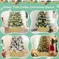 thumbnail image 5 of Gynky Christmas Tree Collar Christmas Tree Skirts Christmas Tree Stand Collar Basket Round Base Cover Shiny Glitter 23.6 inch Gold, 5 of 7