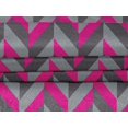 thumbnail image 4 of oneOone Velvet Fuschia Pink Fabric Stripes Craft Projects Decor Fabric Printed By The Yard 58 Inch Wide-044, 4 of 4