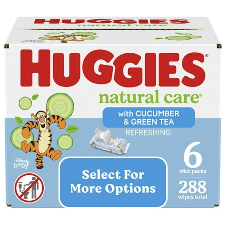 UPC: 0036000536126 | Huggies Natural Care Refreshing Baby Wipes Scented 6 Pack 288 Total Ct (Select for More Options)