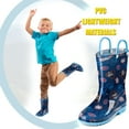 thumbnail image 4 of Disney Mickey Mouse Boys Navy PVC Rainboots - Easy-on Handles - Size 8 Toddler, 4 of 6