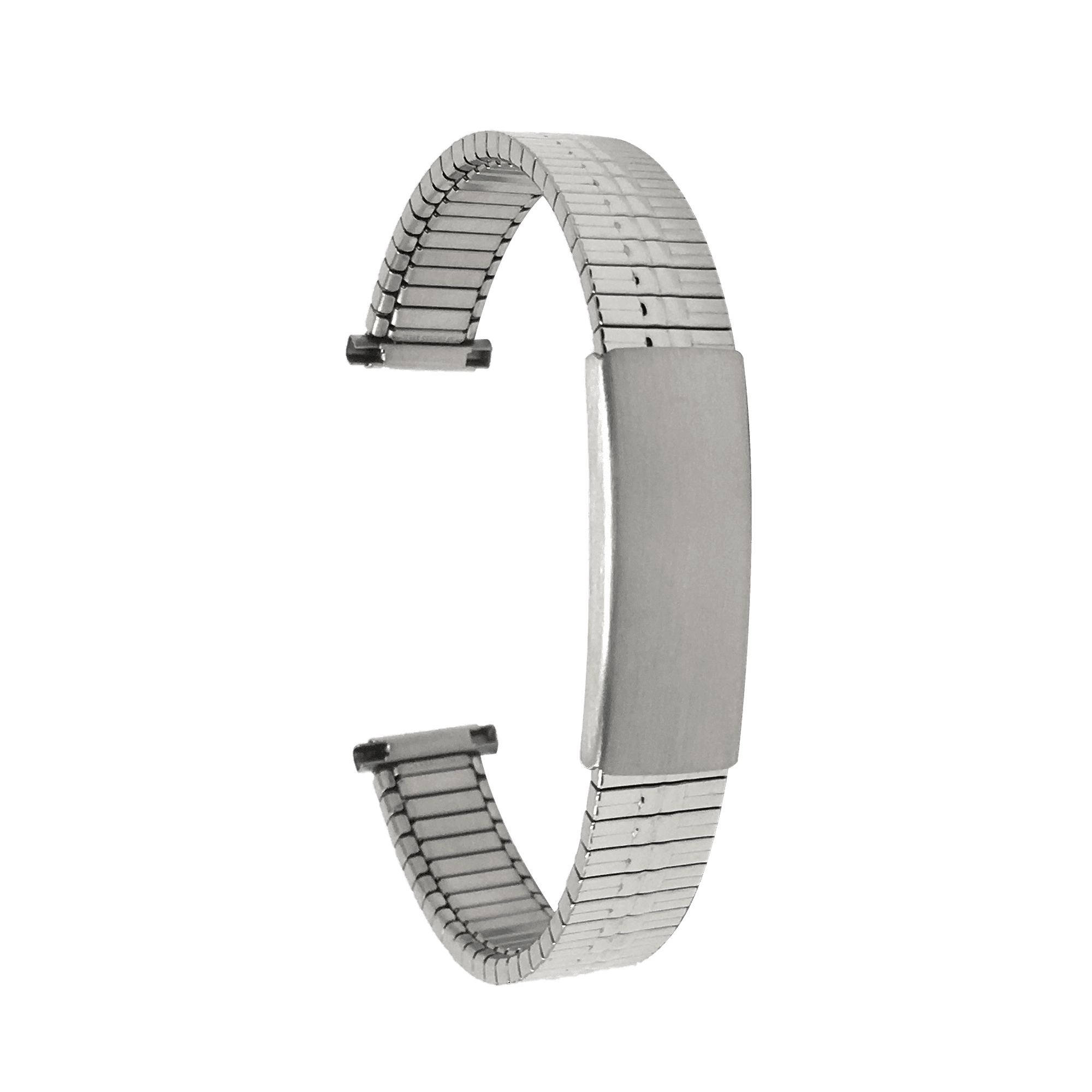 Bandini Bracelet Montre Extensible en Acier Inoxydable Ton Argent