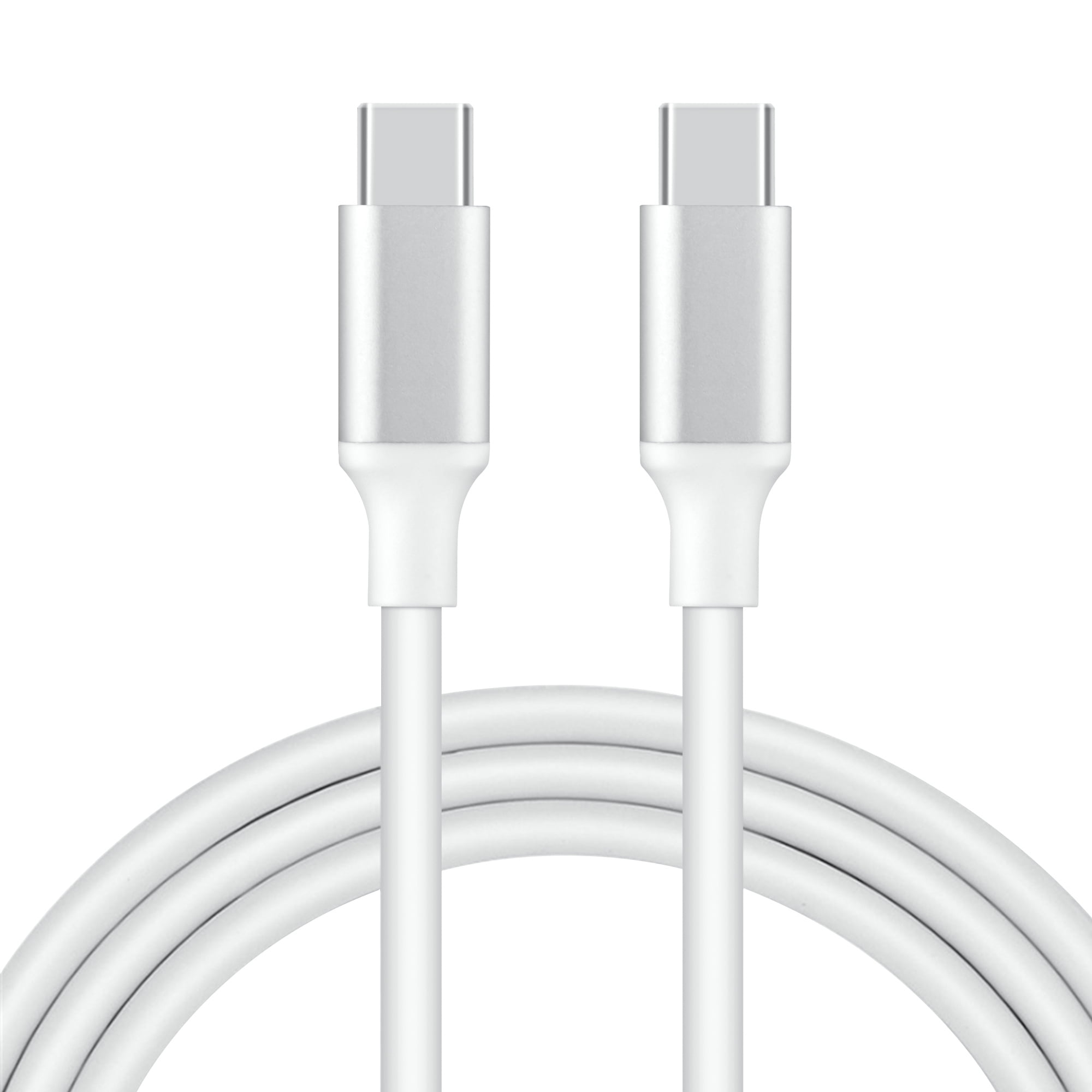 FITE ON White 5ft Type-C 3.1 Male to USB-C Male Charger Charging Charger Sync Data Cable