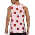 thumbnail image 3 of Fotbe Strawberry Pattern Men's Quick Dry Workout Tank Top Gym Muscle Tee Fitness Bodybuilding Sleeveless T Shirt Breathable Workout Shirt-3X-Large, 3 of 9