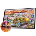 thumbnail image 2 of Pintura de diamante 5D DIY Full Square Drill Bus Kit Decoración del hogar Arte Artesanía FLhrweasw Nuevo, 2 of 9