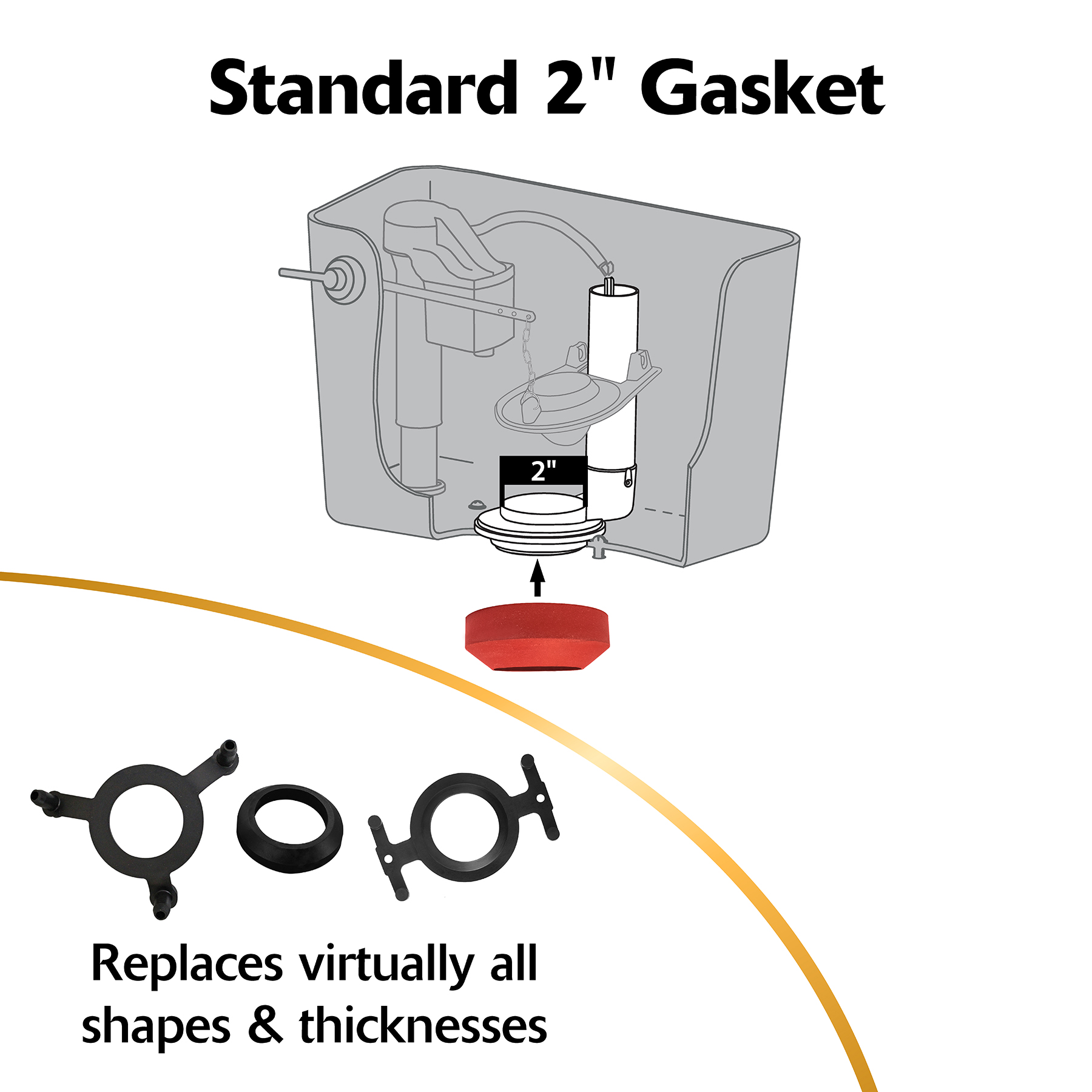 Korky Complete Toilet Repair Kit Standard 2-Inch photo 8