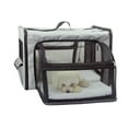 thumbnail image 2 of Pet Life H5GYSM Capacious Dual Expandable Wire Dog Crate, Grey - Small, 2 of 8
