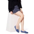 thumbnail image 2 of Zapatos planos de ballet Puxowe, vestido de punto para mujer, cuña baja, azul, 2 of 6