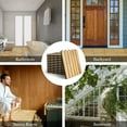 thumbnail image 4 of Costway 10PCS 12'' x 12'' Acacia Wood Deck Tiles Interlocking Patio Pavers Stripe Pattern, 4 of 10