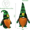 thumbnail image 4 of St. Patricks' Day Decorations Gnomes Figurines,Irish Green Faceless Doll Decoration, Green Hats Shamrock Leprechaun Irish Tomte Swedish Saint Standing Home Office Table Decor, 4 of 4