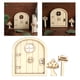 thumbnail image 3 of Kit de manualidades para puerta de elfo de madera 3D con ventana, regalo para niños, decoración de casa de juegos B, 3 of 9