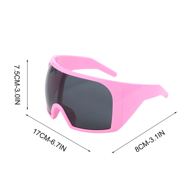 Oversized Shield Sunglasses for Women and Men - Futuristic  display picture 2