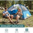 thumbnail image 3 of JIOABL 4 Person Dome Camping Tent, Waterproof Polyester with Rainfly, Easy Setup, Ventilated Windows & Skylights, Portable Backpacking Tent, Navy Blue, 3 of 7
