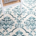 thumbnail image 6 of SAFAVIEH Suzani Oakley Geometric Wool Area Rug, Ivory/Turquoise, 5' x 8', 6 of 11
