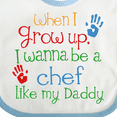thumbnail image 4 of Inktastic Chef Like Daddy Boys or Girls Baby Bib, 4 of 4