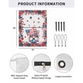 thumbnail image 2 of 4th of July RV Awning Sun Shade Screen 9'X7' Patriotic Gnome Mesh Sunscreen American Flag Poppy Flower Awning Shade Screen with Zipper UV Blocker Completed Kits for RV Motorhome Camper, 2 of 7