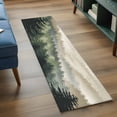 thumbnail image 3 of Mountains 2'x6' Runner Rugs for Hallway Kitchen Bedside Non Slip Washable, Watercolor Forest Nature Pine Trees Landscape Entryway Rug Runners with Rubber Backing, Long Carpet Runner for Laundry Room, 3 of 8