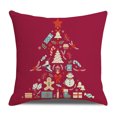 thumbnail image 1 of Naiovety Funda de almohada navideña con estampado de Navidad, funda de cojín para sofá, funda de almohada decorativa para el hogar, sofá, Navidad, Kits de decoración para fiestas No.06 Naiovety HA007803-06, 1 of 6