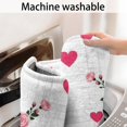 thumbnail image 5 of Pioneer Flower Floral Print Pattern Bathroom Rugs Mat, Non Slip Microfiber Bathroom Rug with Rubber Backing, Soft Mats for Bathroom Floor Tub Shower, 17"x30", 5 of 5