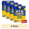 (4 pack) Act II Butter Mini Bags Butter Lovers Microwave Popcorn, 1.19 oz., 12-Count Bags