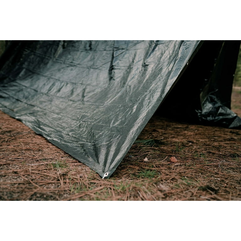 Stansport Medium-Duty Rip-Stop Tarp 5' x 8' - Forest Green