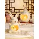 thumbnail image 3 of 1 Cute Ghost Ceramic Candle Holder Ornament, (Candle Not Included) Aroma Candle Holder, Halloween Decorations, Decoration Props, Gifts, Ashtrays, Home, 3 of 5