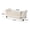 Ivory + Fabric + MDF, variant on Ivory Fabric Storage Bench with Rolled Arms, 38 Seat Width, Tufted Design, Ottoman for Living Room Entryway, Sturdy MDF Frame with Black Legs
