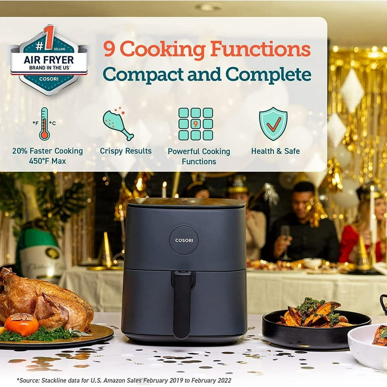 COSORI Air Fryer 5 Quart Compact AirFryer Unboxing & First Cook  CAF-L501-KUS 