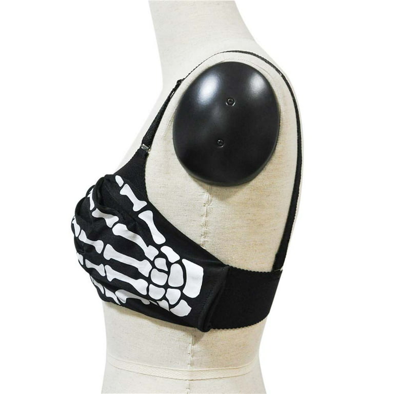 1PC Halloween Hand Bone Bra Skeleton Claw Pattern Bra Cosplay Role Play Bra  for Masquerade Performance - Size XXL