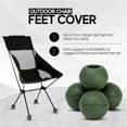 thumbnail image 5 of 4PCS Moon Chair Foot Cover Chair Foot Protectors Camping Part, Khaki, 5 of 5