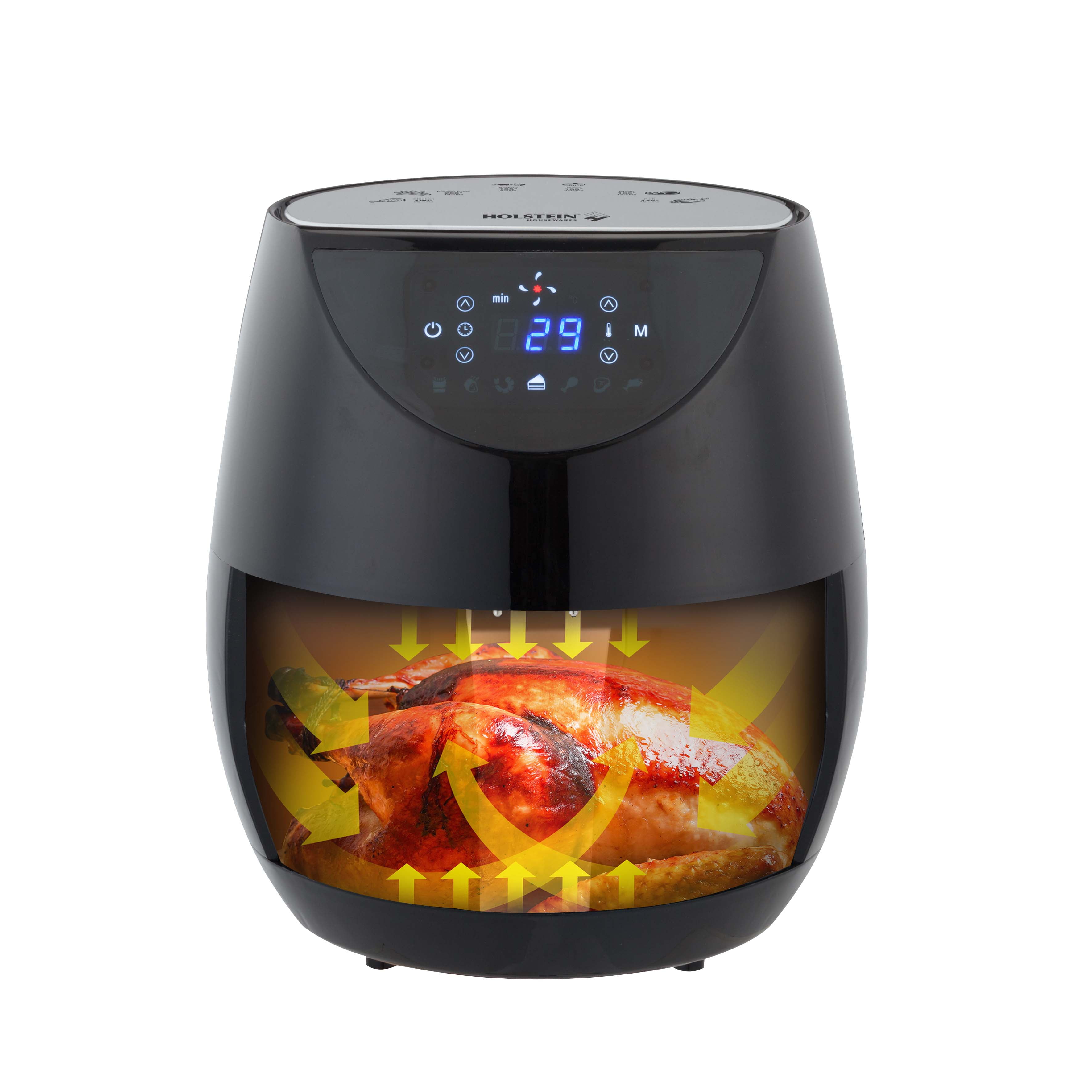 HOLSTEIN HOUSEWARES 2.1 qt. Electric Air Fryer with Rapid Air