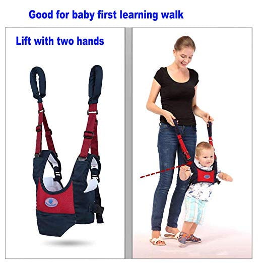 Baby Walker Yellow Baby Walking Harness Sit to Stand Learning Helper Hand-held Assistant with Crotch Adjustable Safety Lifting /& Pulling Dual-use Owl Print for Toddlers Infant Kids Activity