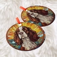 thumbnail image 3 of English Springer Spaniel: Ornament Style Wall or Window Hanging, 2025, Holiday Decoration, Seasonal Keepsake Gift, Unique Collectible, Window Hanging, 2025, Festive Home Accent,, 3 of 5