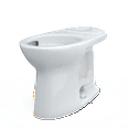 thumbnail image 3 of TOTO® Drake® Elongated Universal Height TORNADO FLUSH® Toilet Bowl with CEFIONTECT®, Cotton White - C776CEFG#01, 3 of 5